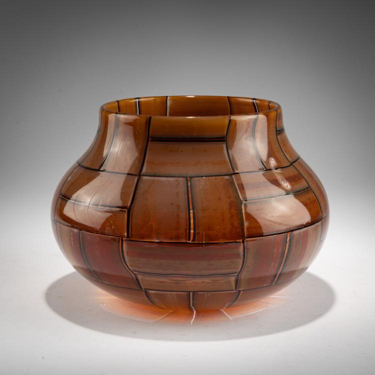 Hauptbild zu Objekt, Vase 'Tessere Ambra', 1957, Ercole Barovier, Barovier & Toso, Murano, 183B 759