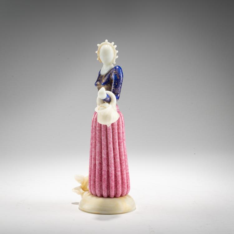Bild 1 zu Objekt, Skulptur 'Contadina', um 1934/35, Ercole Barovier, Barovier & C., Vetreria Artistica, Murano, 183B 694