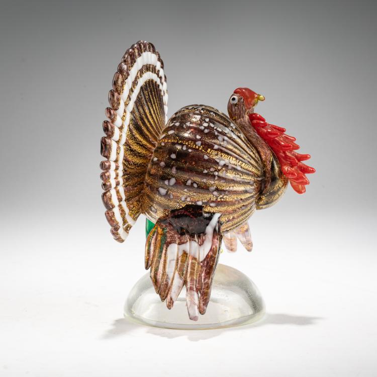 Bild 1 zu Objekt, Truthahn 'Tacchino', 1956, Emilio Nason, A.Ve.M., Murano, 183B 755