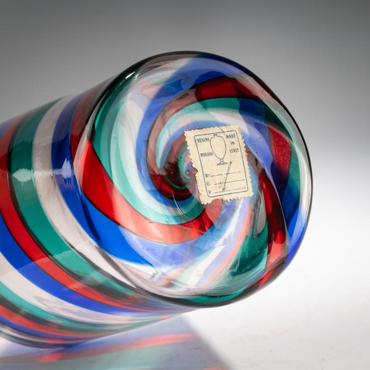 Bild 2 zu Objekt, Vase 'A fasce ritorte', um 1951, Fulvio Bianconi, Venini, Murano, 183B 738