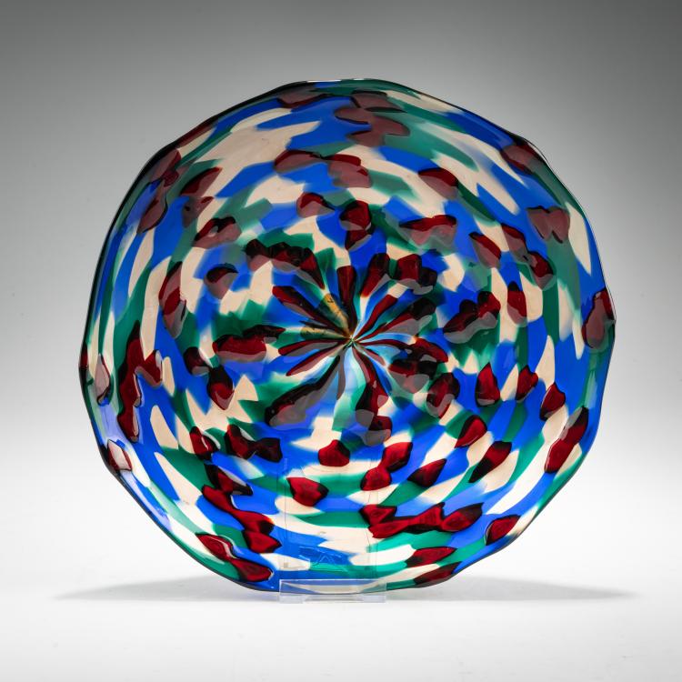 Bild 1 zu Objekt, Teller 'Murrine', 1953-54, Fulvio Bianconi, Venini, Murano, 183B 744