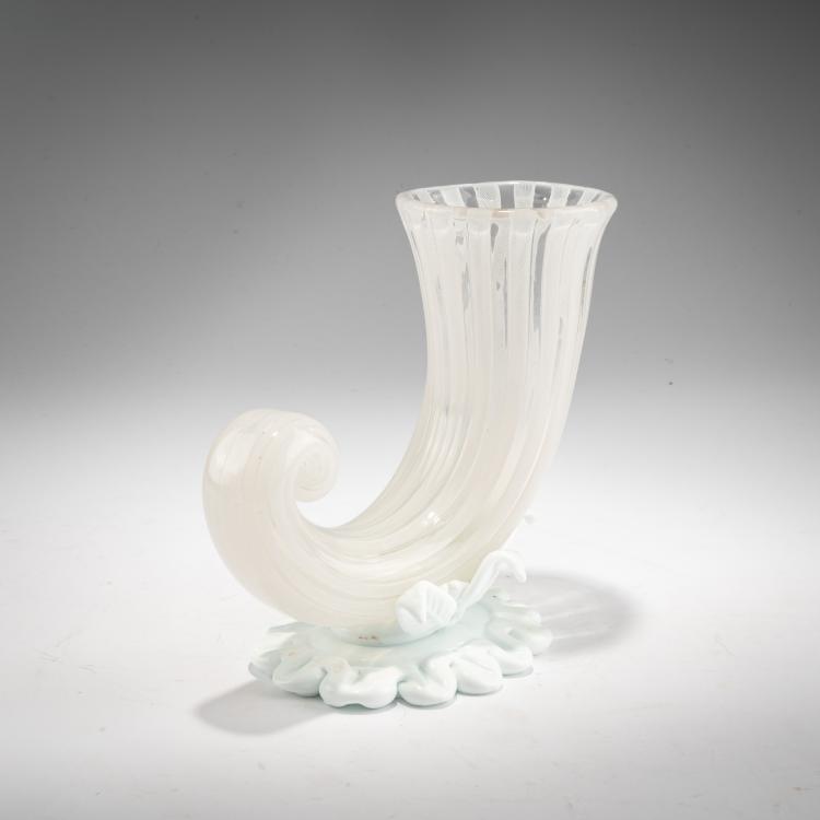 Bild 2 zu Objekt, Vase 'Cornucopia Zanfirico', um 1948-49, Fulvio Bianconi, Venini, Murano, 183B 718