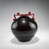 Vase 'Rosso, nero, argento', um 1932
