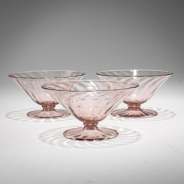 Hauptbild zu Objekt, Drei Schalen, um 1925, Cappellin, M.V.M., Murano, 183B 675