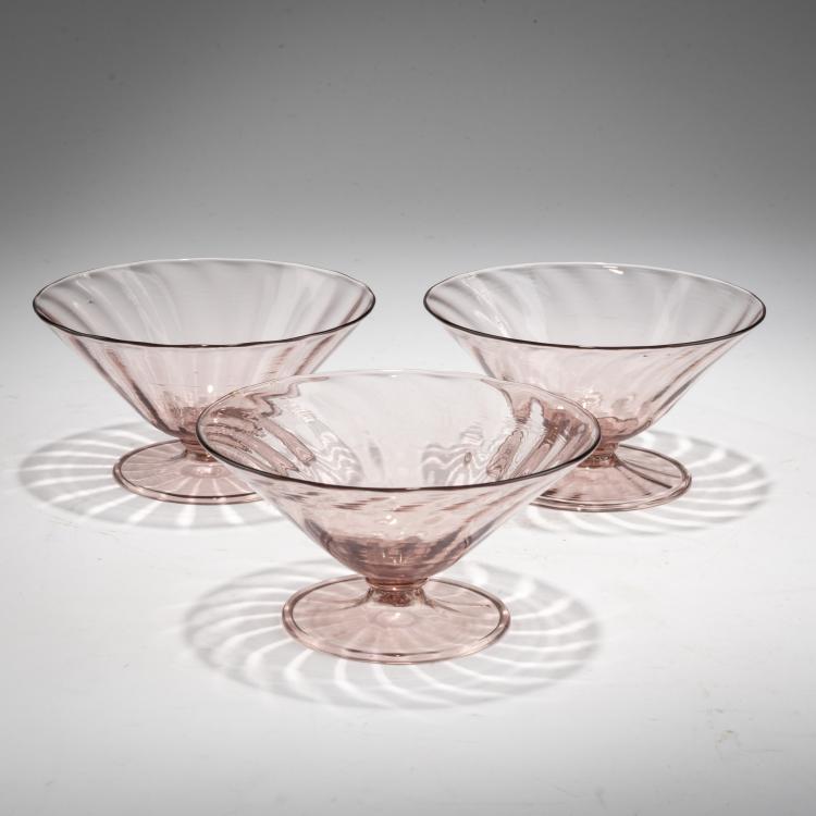 Bild 1 zu Objekt, Drei Schalen, um 1925, Cappellin, M.V.M., Murano, 183B 675