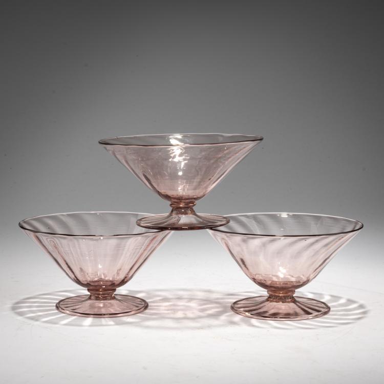 Bild 2 zu Objekt, Drei Schalen, um 1925, Cappellin, M.V.M., Murano, 183B 675