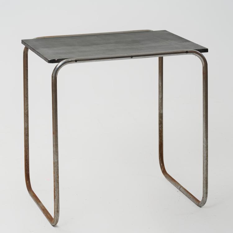 Bild 1 zu Objekt, 'B 9' &mdash; variation sidetable, c. 1925/26 (design), Marcel Breuer (in the style of), M&uuml;cke-Melder, Frystad (zugeschrieben / attributed), 183A 131