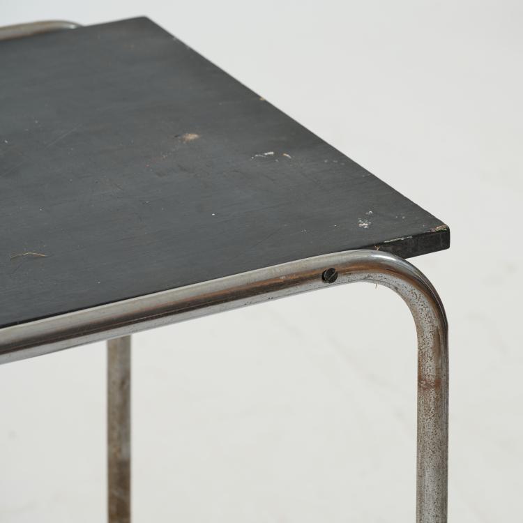 Bild 3 zu Objekt, 'B 9' &mdash; variation sidetable, c. 1925/26 (design), Marcel Breuer (in the style of), M&uuml;cke-Melder, Frystad (zugeschrieben / attributed), 183A 131