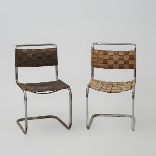 Two 'B 33' or 'ST 12' cantilever chairs, 1926 (design)