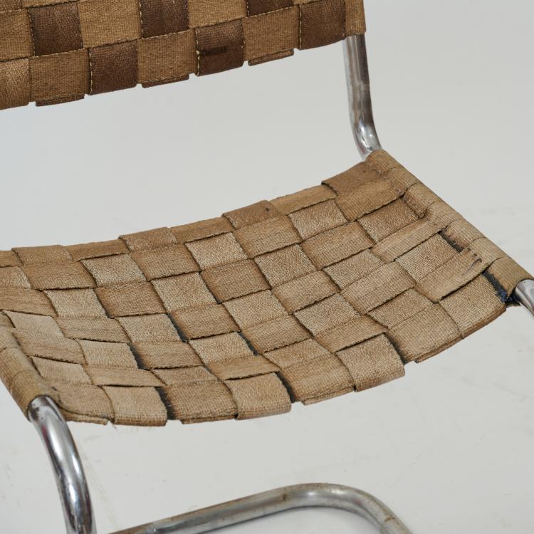 Bild 3 zu Objekt, Two 'B 33' or 'ST 12' cantilever chairs, 1926 (design), Marcel Breuer,Anton Lorenz,Mart Stam, Thonet, Frankenberg; Desta, Berlin, 183A 132