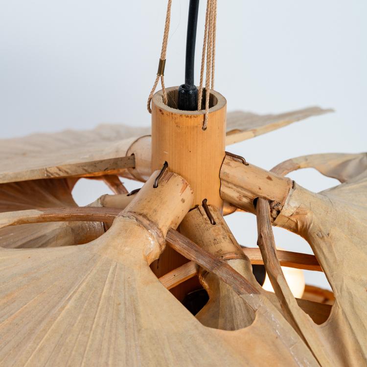 Bild 1 zu Objekt, Deckenleuchte 'Hana I' aus der Serie 'Uchiwa', 1974 (Entwurf), Ingo Maurer, Design M, Ingo Maurer, M&uuml;nchen / Munich, 183A 210