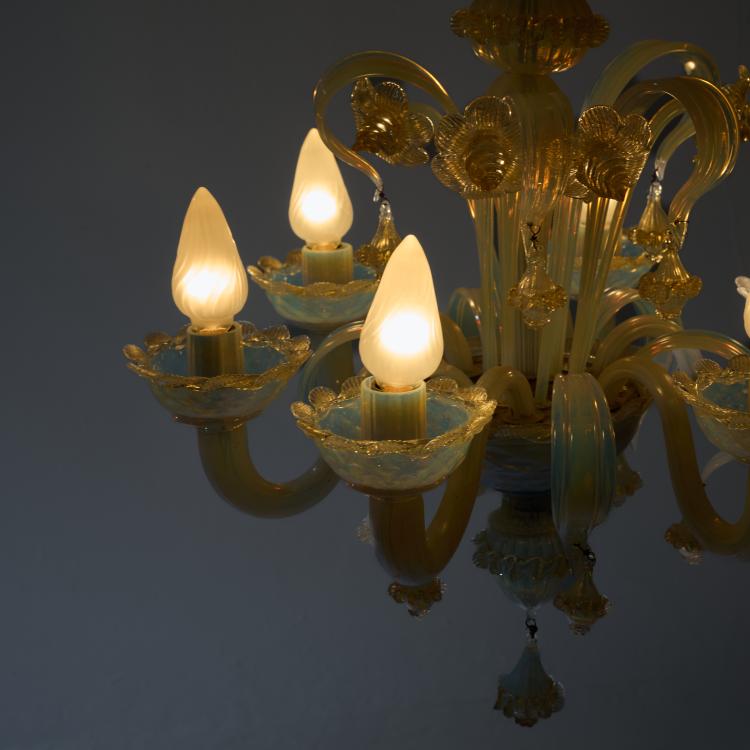 Bild 3 zu Objekt, Deckenleuchte und zwei Wandappliquen, 1950er Jahre (Entwurf), Barovier & Toso, Murano, 183A 255