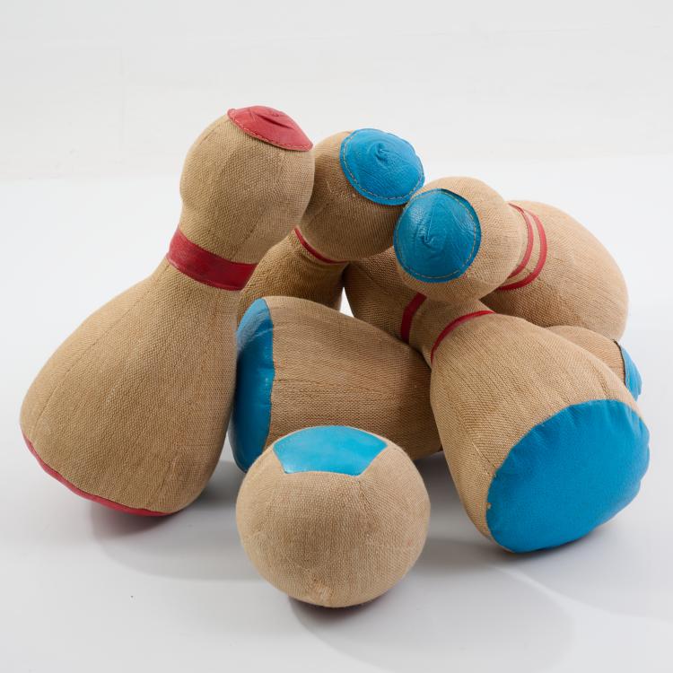 Bild 1 zu Objekt, F&uuml;nf Kegel und eine Kugel, 1968 (Entwurf), Renate M&uuml;ller, M&uuml;ller, Renate, Therapeutisches Spielzeug, Sonneberg, 183A 508