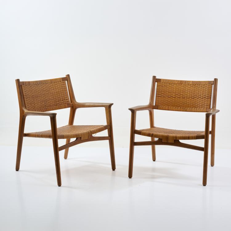 Hauptbild zu Objekt, Two armchairs 'JH 516', 1951, Hans J. Wegner, Hansen, Johannes, Kopenhagen/Copenhagen, 