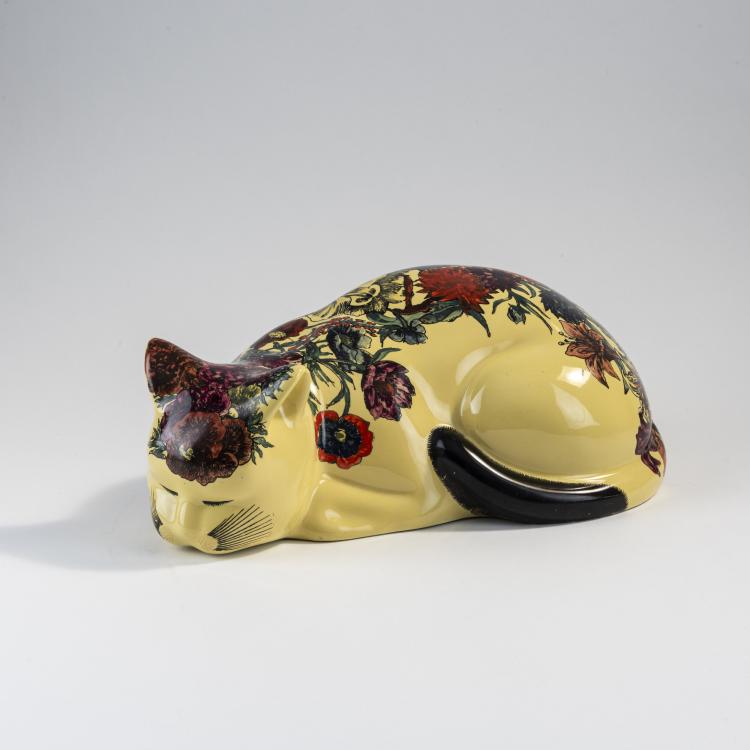 Hauptbild zu Objekt, Katze 'Gatto accovacciati', 1960er Jahre (Entwurf), Piero Fornasetti, Fornasetti, Mailand / Milan, 183A 120