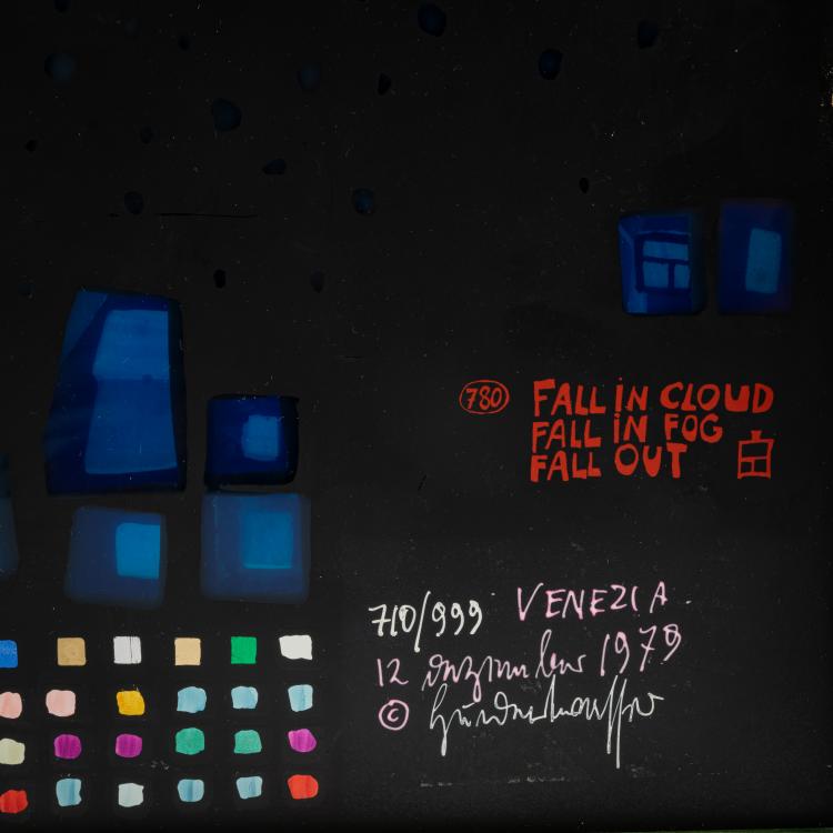 Bild 2 zu Objekt, 3D-Objekt 'Fall in Cloud, Fall in Fog, Fall Out', 1979, Friedensreich Hundertwasser, Gruener Janura AG, Glarus (Publ.), 183C 936