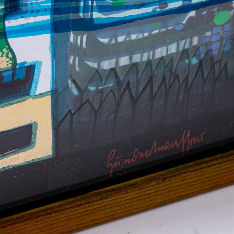 Bild 3 zu Objekt, 3D-Objekt 'Fall in Cloud, Fall in Fog, Fall Out', 1979, Friedensreich Hundertwasser, Gruener Janura AG, Glarus (Publ.), 183C 936