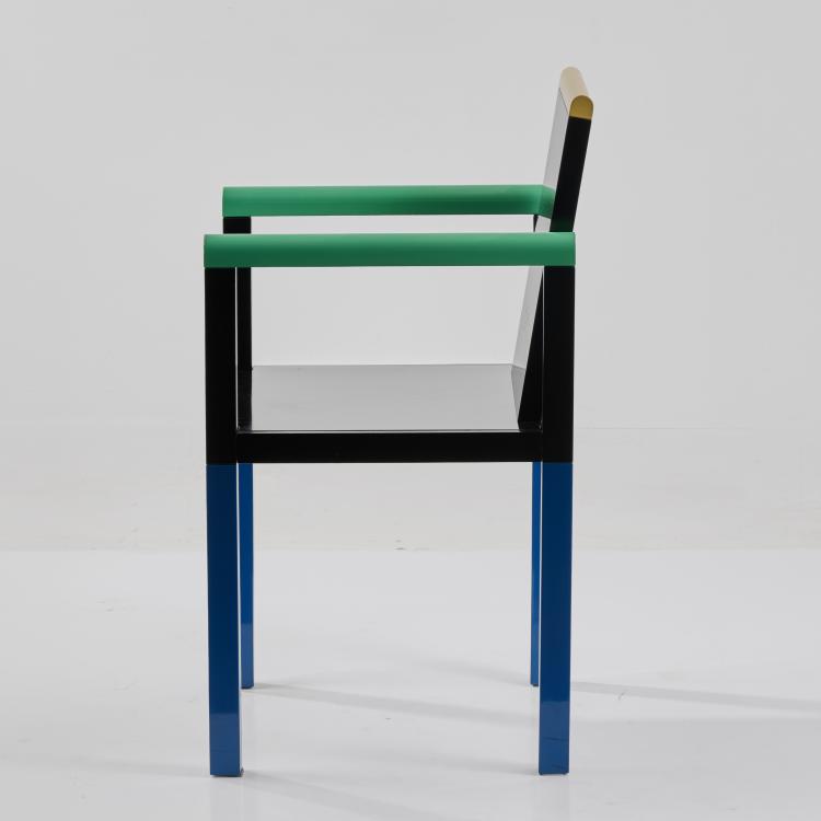 Bild 1 zu Objekt, Armlehnstuhl 'Palace', 1982 (Entwurf), George J. Sowden, Memphis, Mailand / Milan, 183A 569