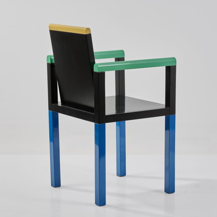 Bild 2 zu Objekt, Armlehnstuhl 'Palace', 1982 (Entwurf), George J. Sowden, Memphis, Mailand / Milan, 183A 569
