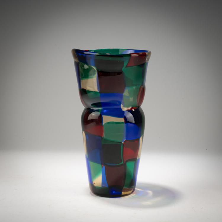 Bild 1 zu Objekt, Vase 'Pezzato', um 1951, Fulvio Bianconi, Venini, Murano, 183B 737
