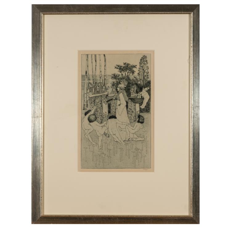 Bild 1 zu Objekt, 'Minnetraum' aus dem Portfolio 'Vom Weyerberg', 1894, Heinrich Vogeler, 183C 853