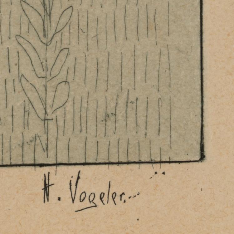 Bild 2 zu Objekt, 'Minnetraum' aus dem Portfolio 'Vom Weyerberg', 1894, Heinrich Vogeler, 183C 853