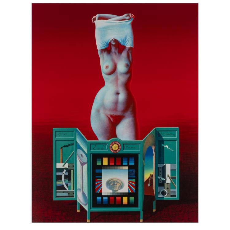 Hauptbild zu Objekt, 'Evas Paravent', 1980, Rudolf Hausner, 183C 937
