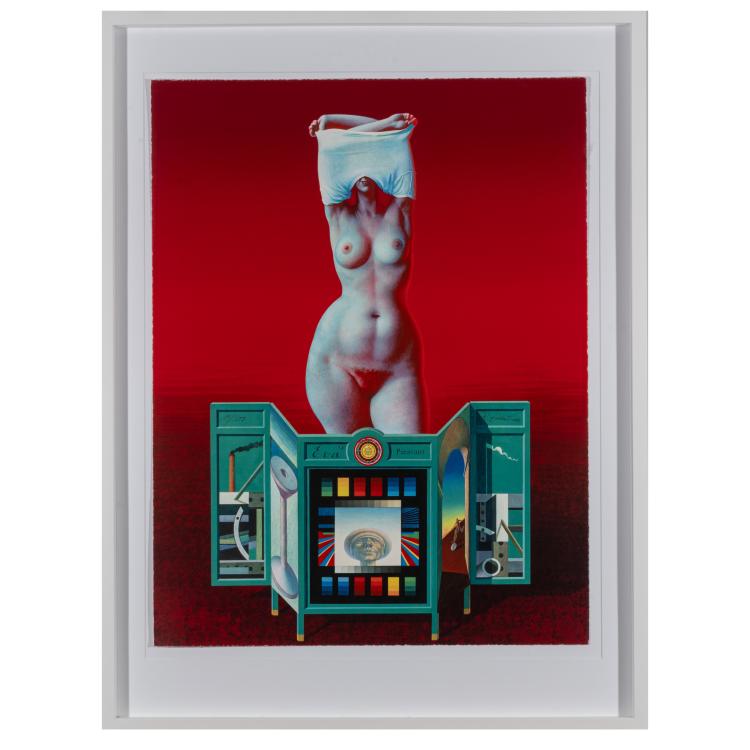 Bild 1 zu Objekt, 'Evas Paravent', 1980, Rudolf Hausner, 183C 937