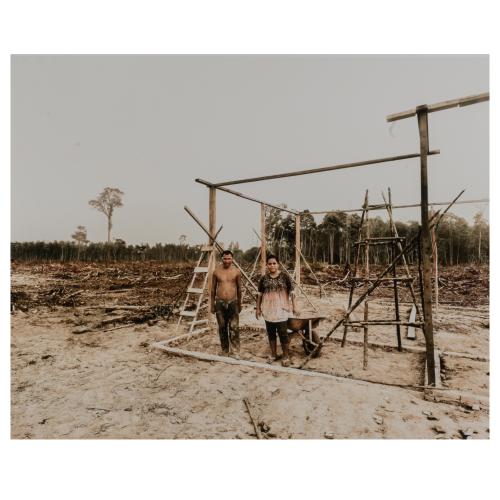'Armin and Yanti Petani building their new home, Riau Area, Sumatra, Indonesia', 2013