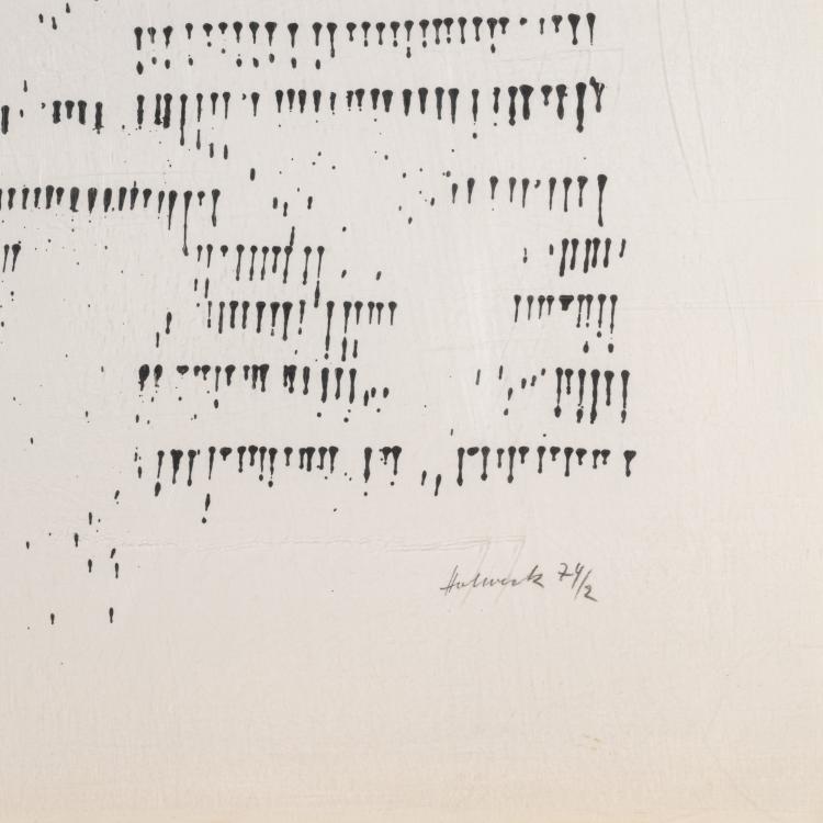 Bild 1 zu Objekt, Ohne Titel (74/2), 1974, Oskar Holweck, Griffelkunst-Vereinigung Hamburg e.V. (Publ.), 183C 927