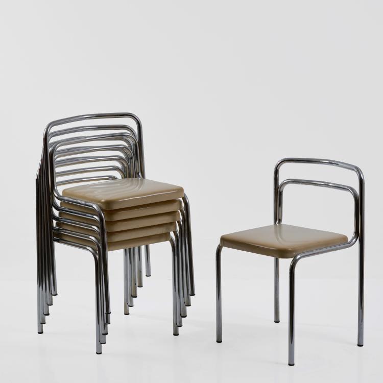 Bild 2 zu Objekt, Sechs St&uuml;hle 'Orix', 1970er Jahre (Entwurf), Vittorio Parigi,Nanni Prina, Molteni & C., Giussano, 183A 482