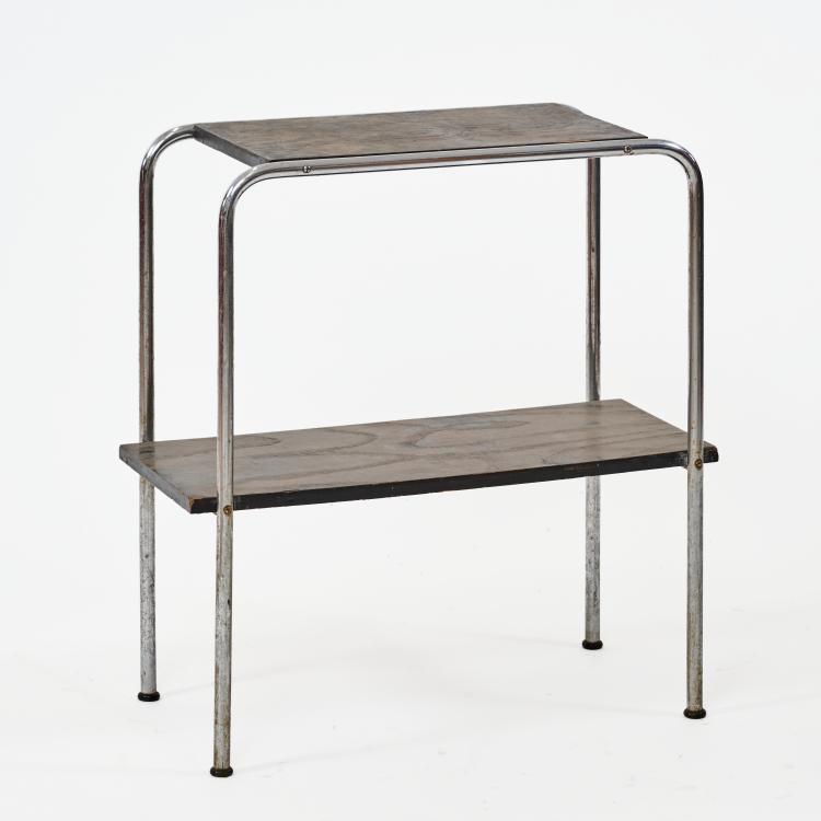 Hauptbild zu Objekt, 'B 22' - variant sidetable/ shelf table, 1930/31 (design), Marcel Breuer, Thonet, Frankenberg, 183A 162