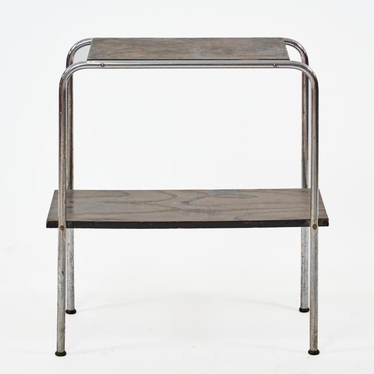Bild 1 zu Objekt, 'B 22' - variant sidetable/ shelf table, 1930/31 (design), Marcel Breuer, Thonet, Frankenberg, 183A 162