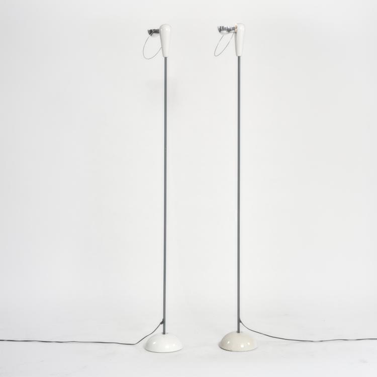 Hauptbild zu Objekt, Zwei Stehleuchten 'Bibip', 1977 (Entwurf), Achille Castiglioni, Flos, Brescia, 183A 486