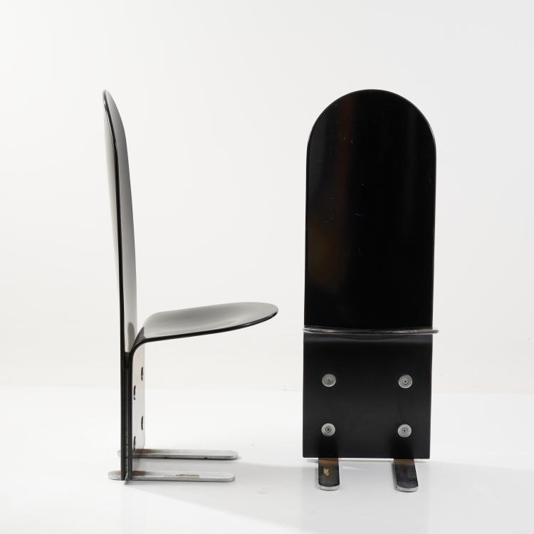Bild 2 zu Objekt, Zwei St&uuml;hle 'Pellicano', um 1970 (Entwurf), Luigi Saccardo, Arrmet, Manzano, 183A 442