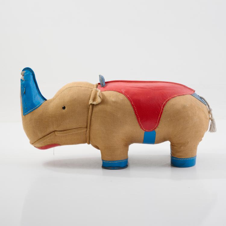 Hauptbild zu Objekt, Therapeutisches Spielzeug 'Nashorn', 1968 (Entwurf), Renate M&uuml;ller, H. Josef Leven KG, Sonneberg, 183A 510