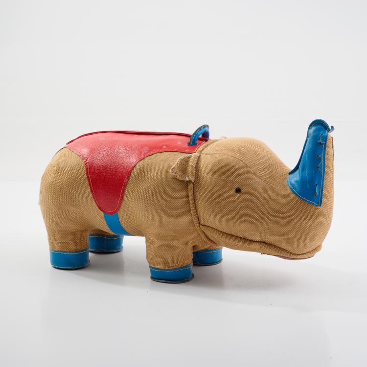 Bild 1 zu Objekt, Therapeutisches Spielzeug 'Nashorn', 1968 (Entwurf), Renate M&uuml;ller, H. Josef Leven KG, Sonneberg, 183A 510