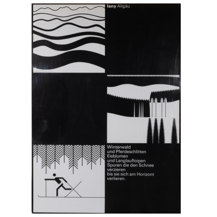 Bild 2 zu Objekt, Vier Werbeplakate 'Isny, Allg&auml;u', 1976-86, Otl Aicher, 183A 516