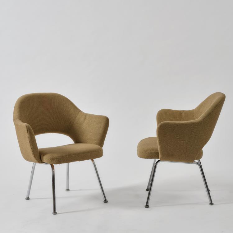 Hauptbild zu Objekt, Zwei Armlehnst&uuml;hle 'Executive Chair', 1950 (Entwurf), Eero Saarinen, Knoll International, New York, 183A 226