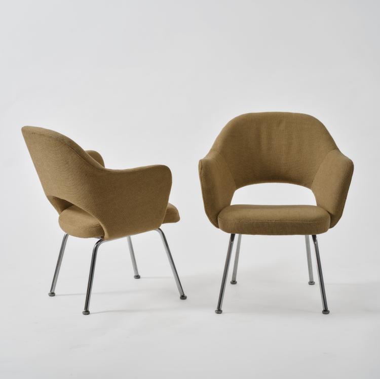 Bild 1 zu Objekt, Zwei Armlehnst&uuml;hle 'Executive Chair', 1950 (Entwurf), Eero Saarinen, Knoll International, New York, 183A 226