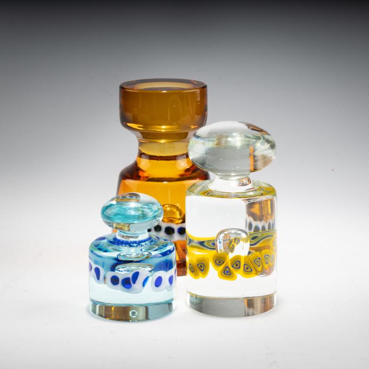 Hauptbild zu Objekt, Three paperweights, 1970s, Gianmaria Potenza, La Murrina, Murano, 183B 795