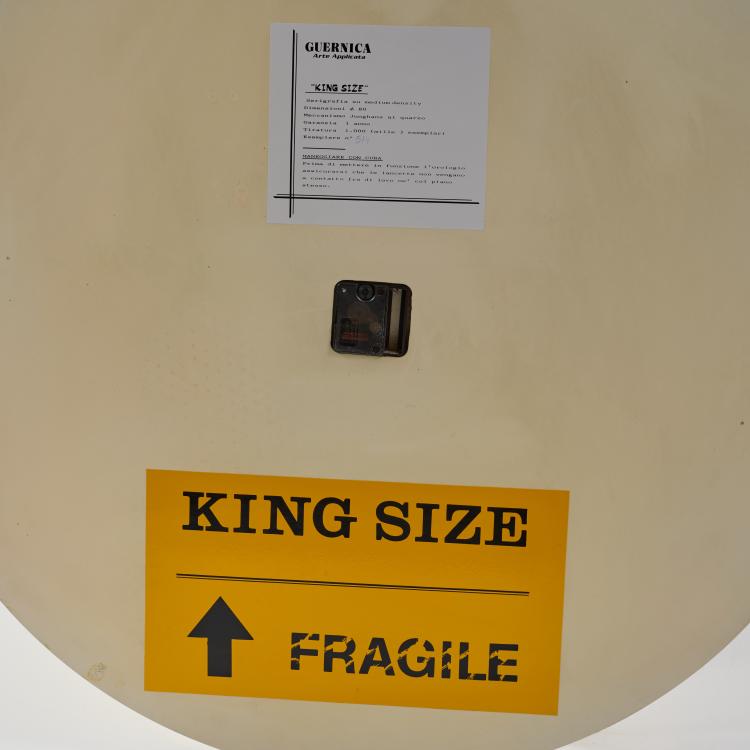 Bild 1 zu Objekt, Wanduhr 'King Size', 1980er Jahre (Entwurf), Ugo Nespolo, Guernica Arte Applicata, Turin, 183A 537