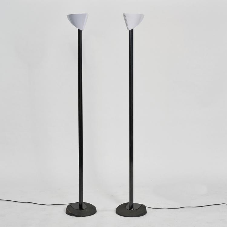 Hauptbild zu Objekt, Zwei Stehleuchten 'Otello', 1980er Jahre (Entwurf), Bruno Gecchelin, O-Luce, Mailand / Milan, 183A 599