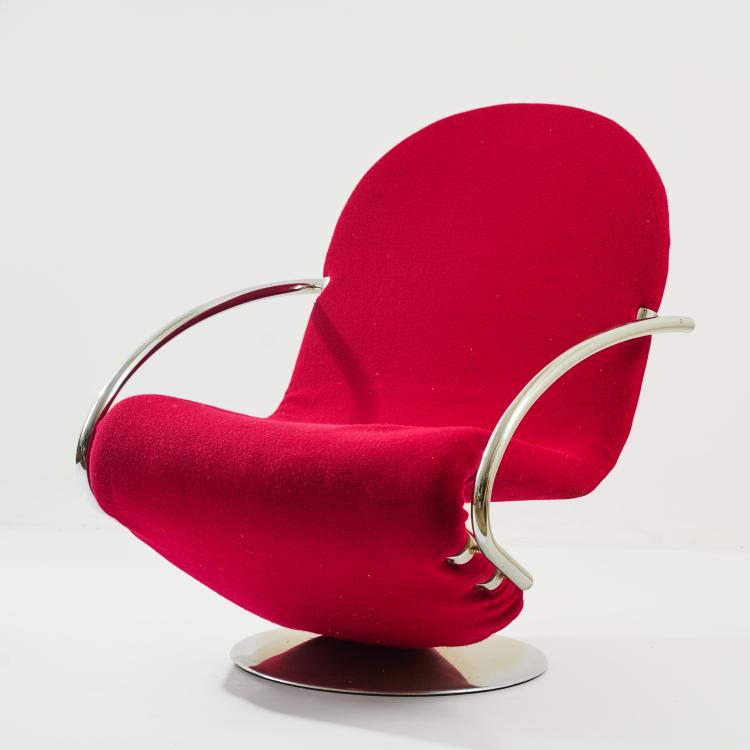 Bild 1 zu Objekt, Armlehnsessel 'System 1-2-3', 1973/74 (Entwurf), Verner Panton, Fritz Hansen, Aller&oslash;d, 183A 335
