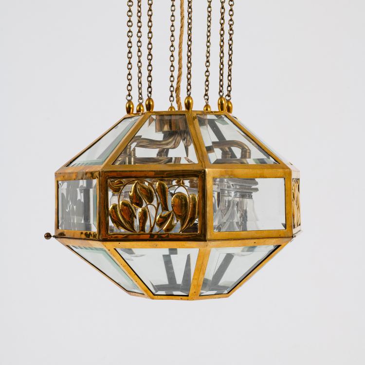 Bild 4 zu Objekt, Deckenleuchte, um 1910-19, Josef Hoffmann,Josef Berger, Wiener Werkst&auml;tte, 