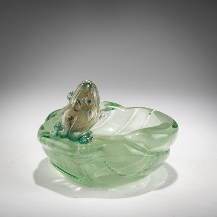 Bild 1 zu Objekt, Schale mit Frosch, um 1942, Luigi Scarpa Groce, V.A.M.S.A., Murano, 183B 715