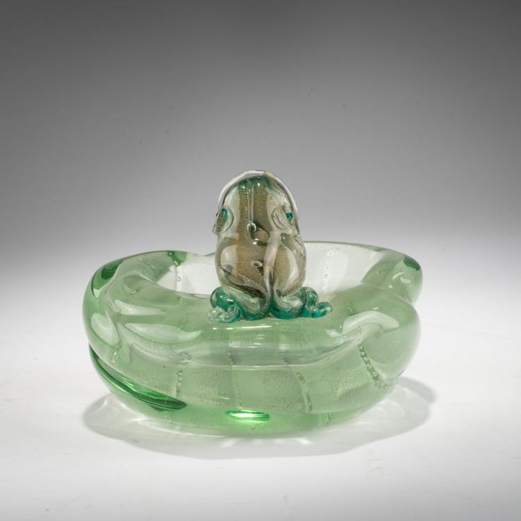 Bild 2 zu Objekt, Schale mit Frosch, um 1942, Luigi Scarpa Groce, V.A.M.S.A., Murano, 183B 715