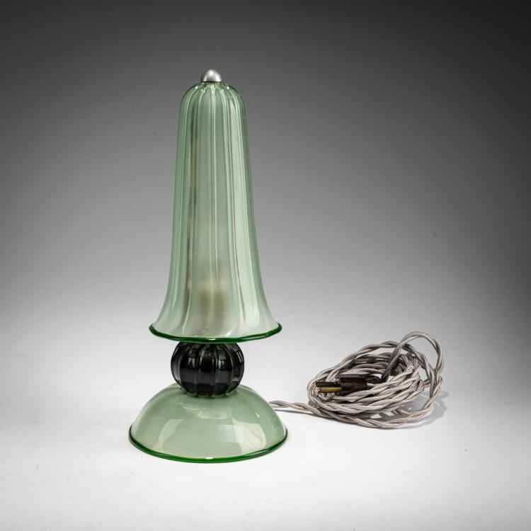 Bild 2 zu Objekt, Tischleuchte, um 1930, Napoleone Martinuzzi, Venini, Murano (zugeschrieben /attr.), 183B 683