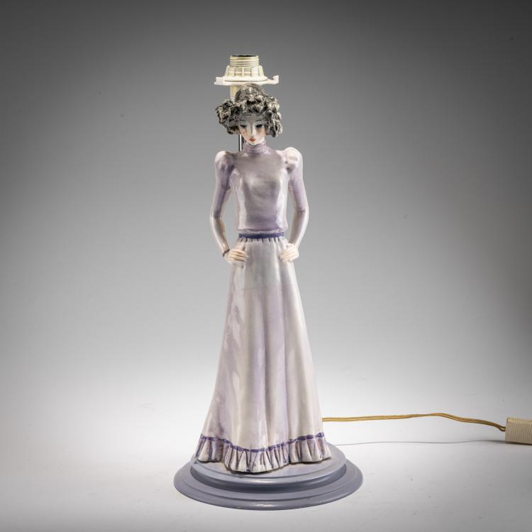 Hauptbild zu Objekt, Fig&uuml;rlicher Lampenfu&szlig;, 1930er Jahre (Entwurf), Tarcisio Tosin, Tosin, Tarcisio, 183A 60