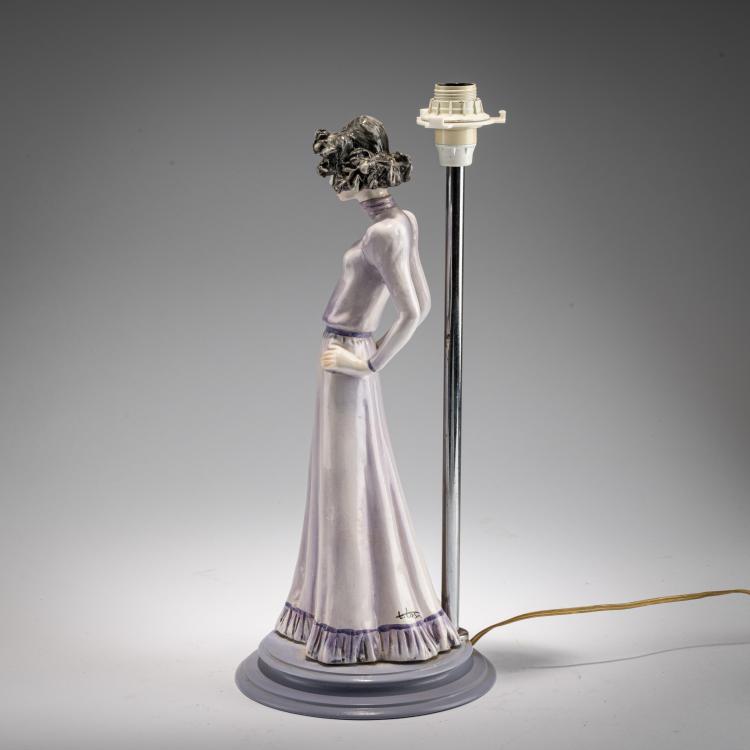 Bild 1 zu Objekt, Fig&uuml;rlicher Lampenfu&szlig;, 1930er Jahre (Entwurf), Tarcisio Tosin, Tosin, Tarcisio, 183A 60